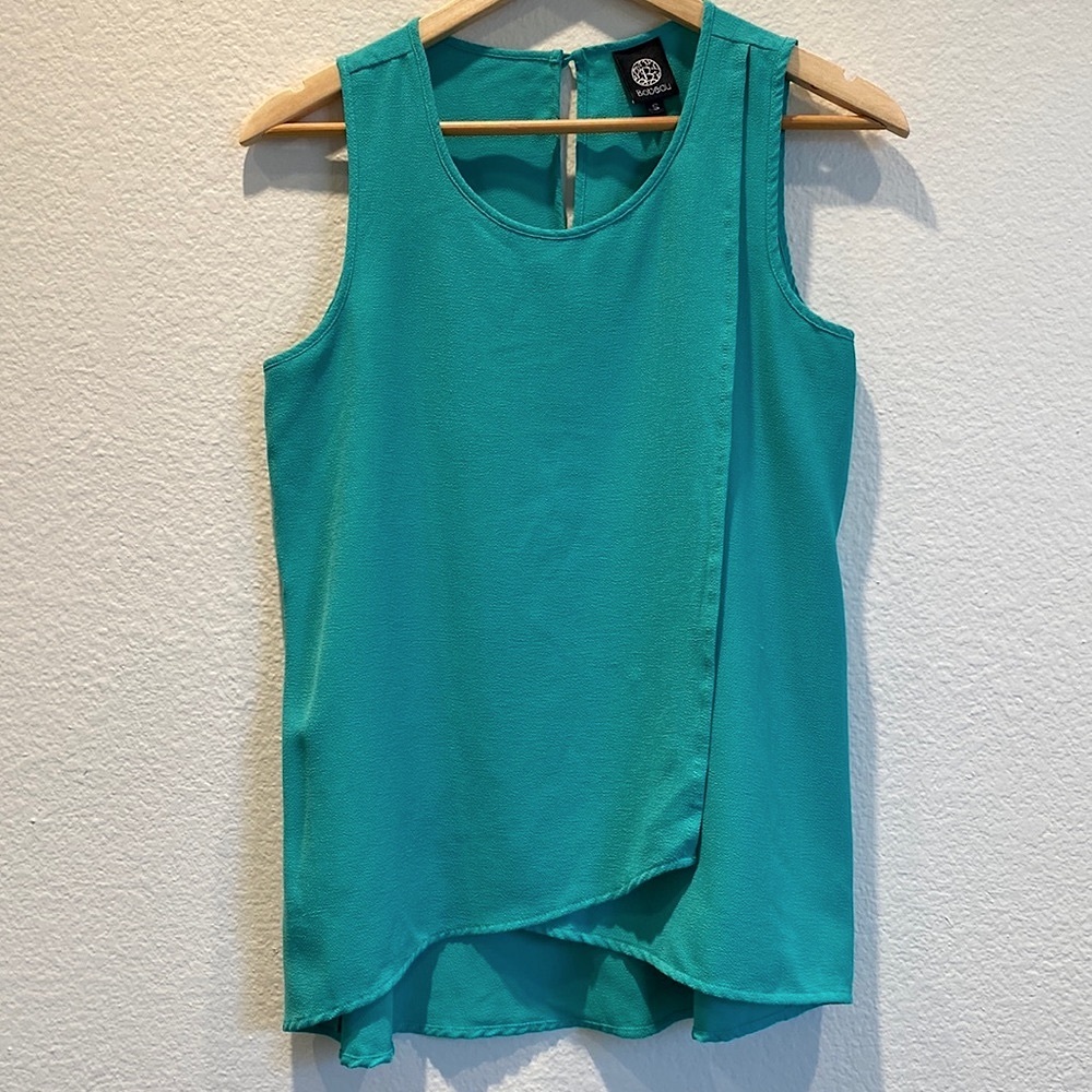 3/$20 Bobeau- Turquoise Tank (S)